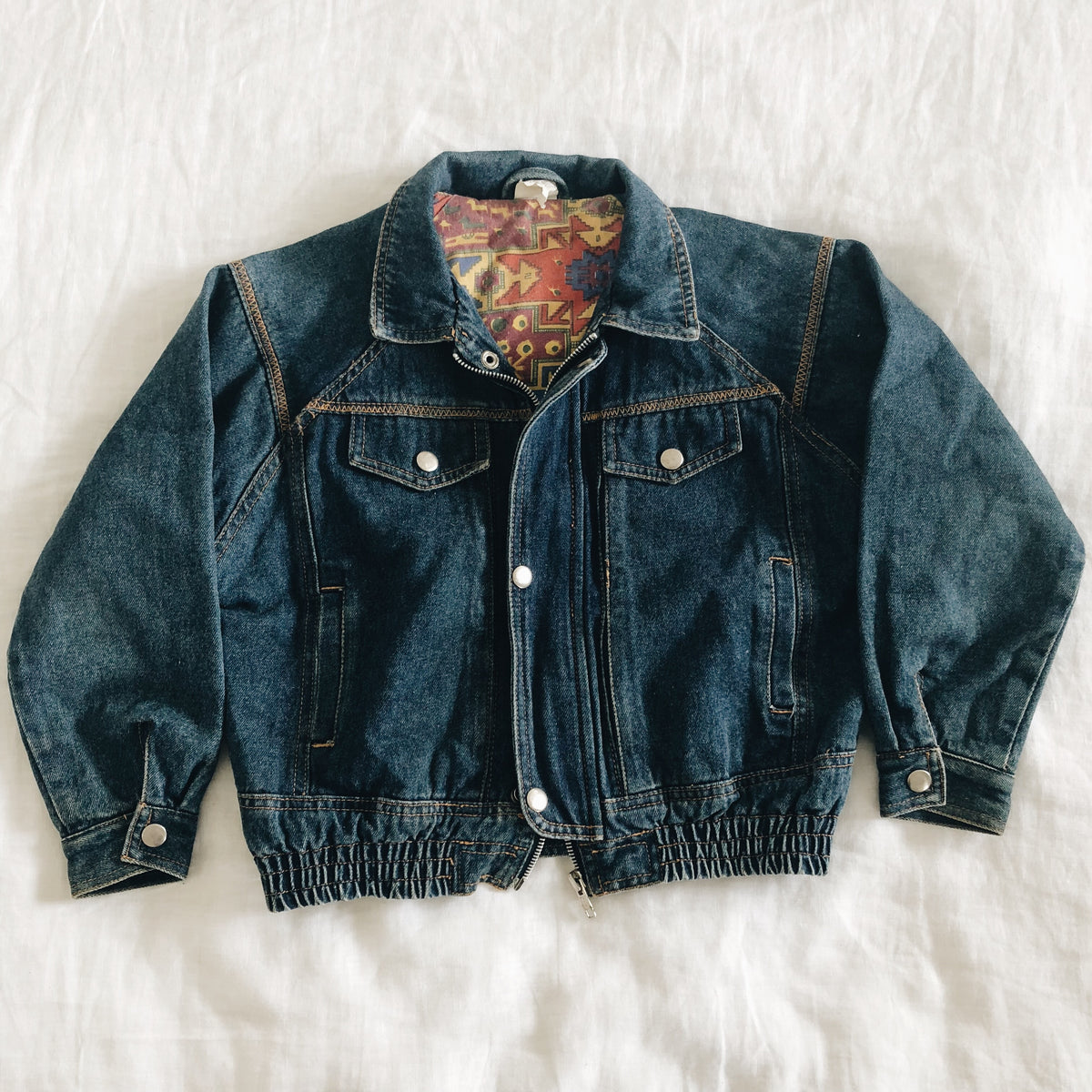 Denim bomber jacket on sale vintage