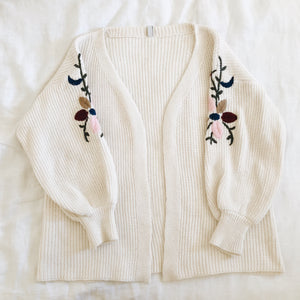 Vintage Embroidered Knit Cardigan 8/10