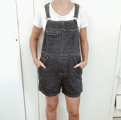 Vintage Denim Shortalls S