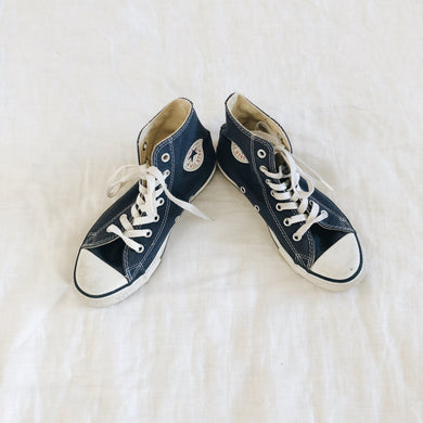 Preloved Converse Hi-Tops Navy 2