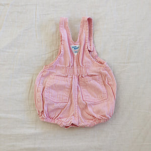 Rare Vintage Baby B’Gosh Pink Stripe Bubble Romper 6M
