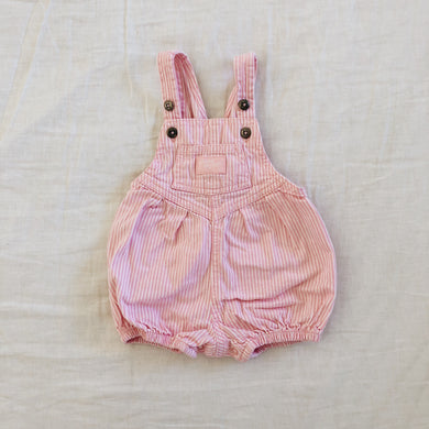 Rare Vintage Baby B’Gosh Pink Stripe Bubble Romper 6M