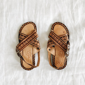 Mexican Leather Sandals size 8T