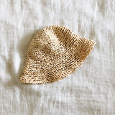 Vintage Raffia Bucket Hat