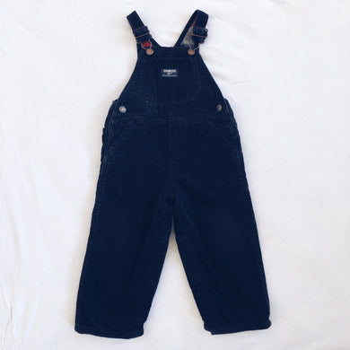 Oshkosh Navy Blue Corduroy Overalls 24M