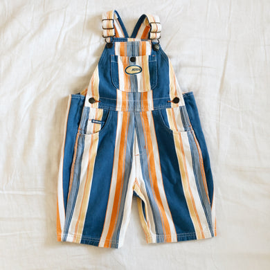 Vintage OshKosh Striped Denim Shortalls 4