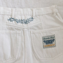 Vintage High-Waisted White Denim Shorts