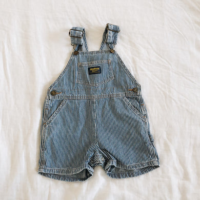 Vintage OshKosh Striped Shortalls