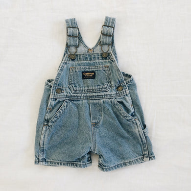 Vintage OshKosh Denim Shortalls 6/9M