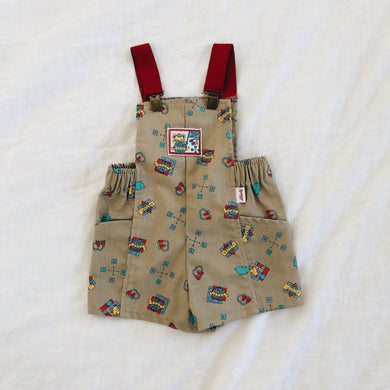 Rare Vintage Liberty Safari Shortalls 12M