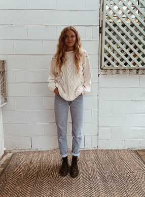 Vintage Pure Cotton Knit Jumper