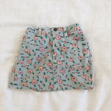 Vintage Guess Floral Denim Skirt