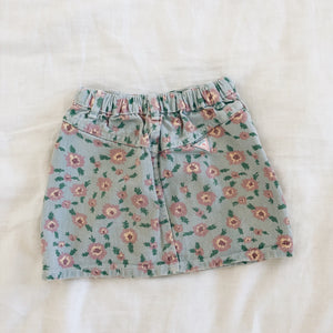 Vintage Guess Floral Denim Skirt