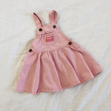 Vintage OshKosh Striped Pinafore 3