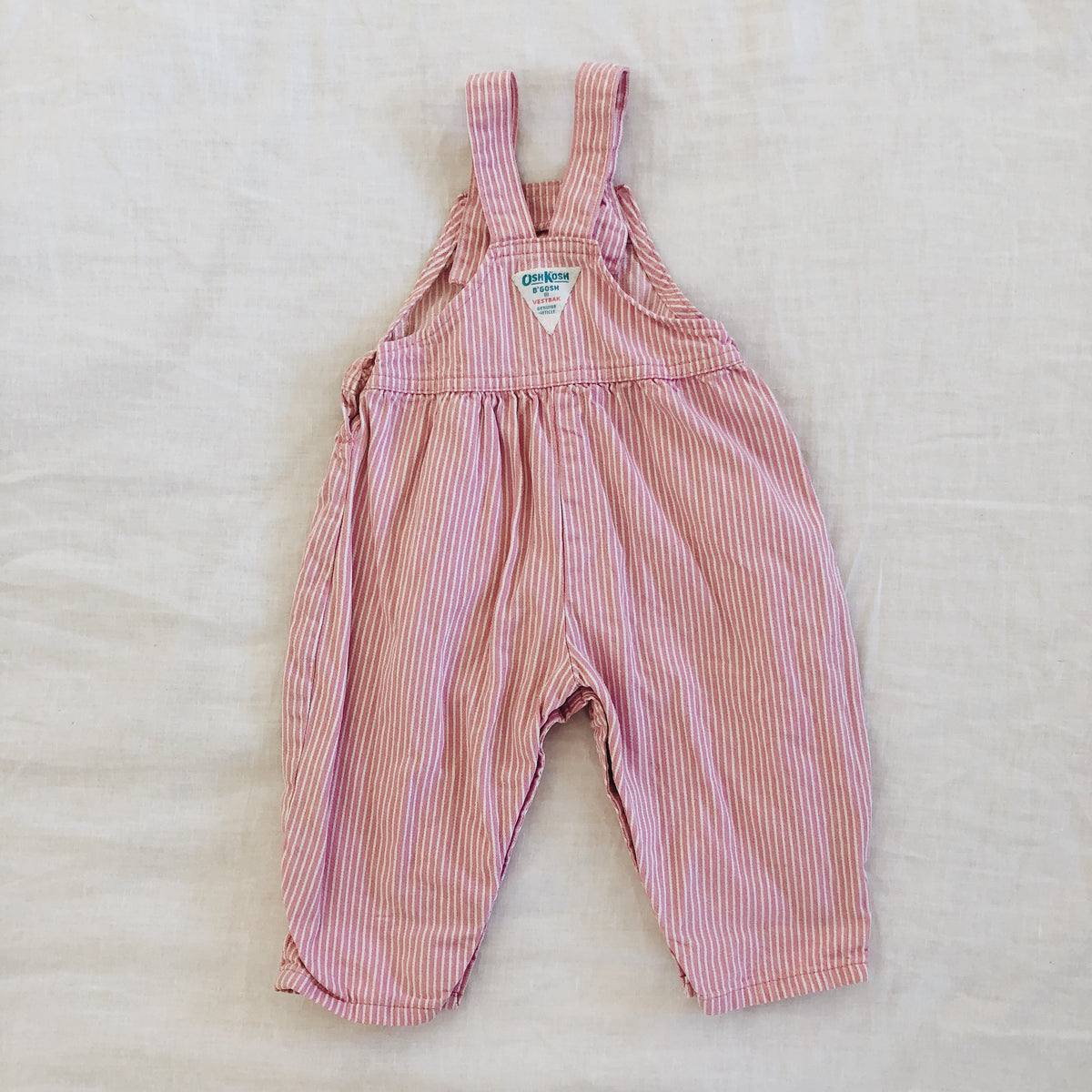 Vintage OshKosh Pink Stripe Overalls 18M – Peaches & Cream Vintage