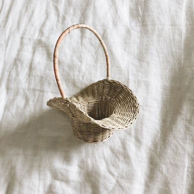 Little vintage rattan basket
