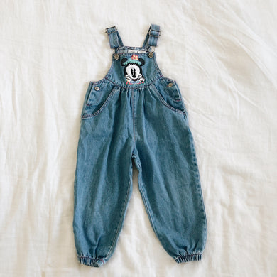 Vintage Disney Denim Bubble Style Overalls