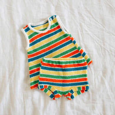Vintage Stripe Terry Cloth Set