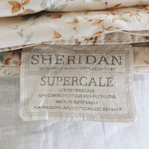 Vintage Sheridan Floral Sheet Set