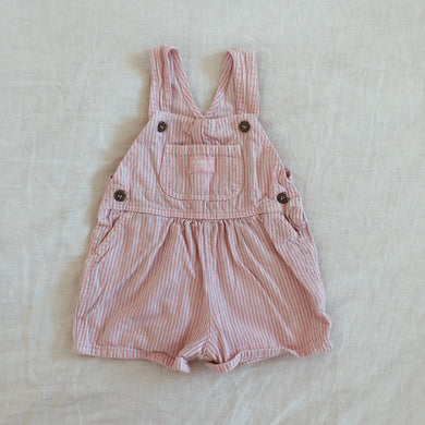 Vintage OshKosh Pink Stripe Shortalls