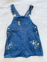Embroidered Denim Pinafore