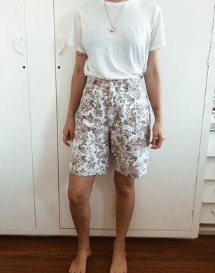 Rare Vintage Just Jeans Floral Denim Shorts