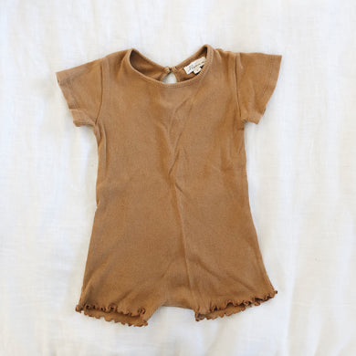 Illoura the Label Mila Romper in Caramel