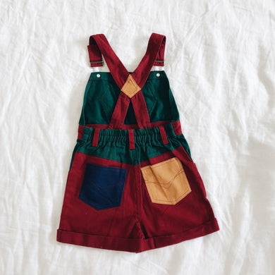 Vintage Deadstock Colour Block Shortalls