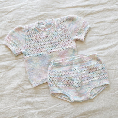 Vintage Rainbow Knit Set