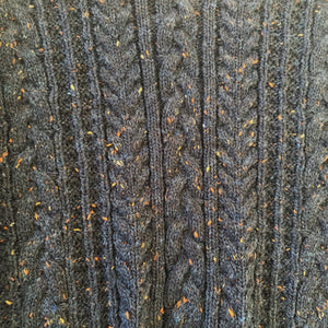 Vintage Wool Speckle Cable Knit Jumper